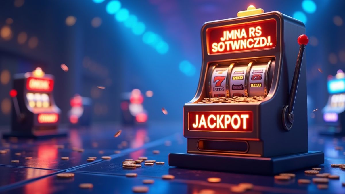 Máquina tragaperras progresiva animada que representa el jackpot Dream Drop Rapid
