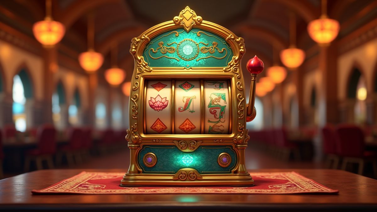 Slot com tema Fakir e jackpot progressivo luminoso