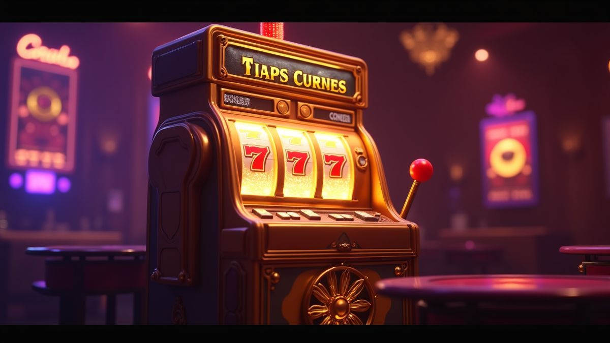 Animierter goldfarbener Spielautomaten, der während eines Re-Spin-Features leuchtet