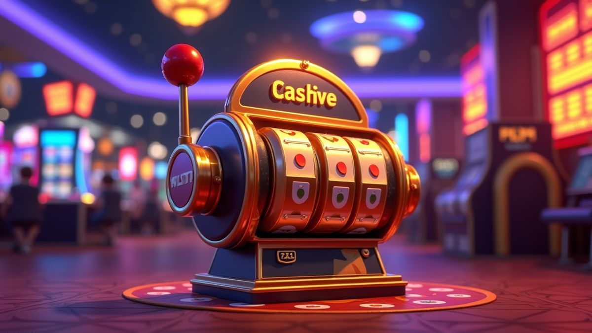 Animated MegaSpinner DiceSlot machine with three glowing prize wheels