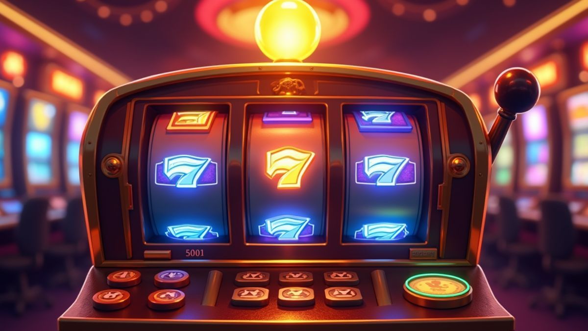 Animated Mystery Rush slot machine with a glowing mystery jackpot orb