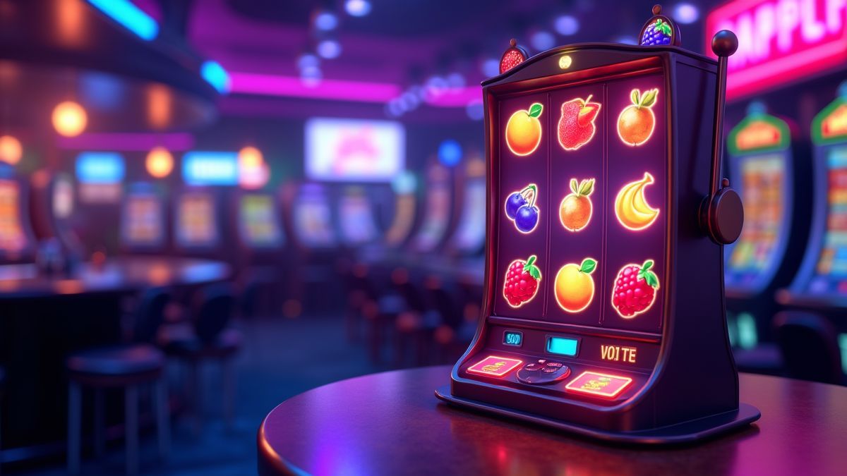 Máquina de slot Super BlueBerry animada com um tema de jackpot progressivo brilhante