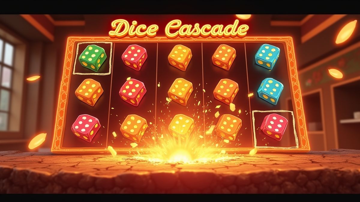 Animated Tiko Spicy Chef slot grid with tumbling culinary symbols and glowing wilds