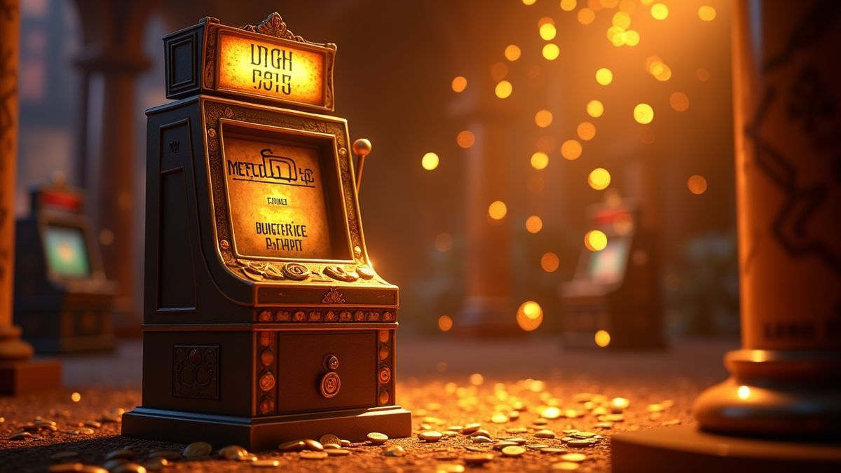 Animierter Jackpot-Zähler und Treasure Nile™ Spielautomat, im Pixar-Stil