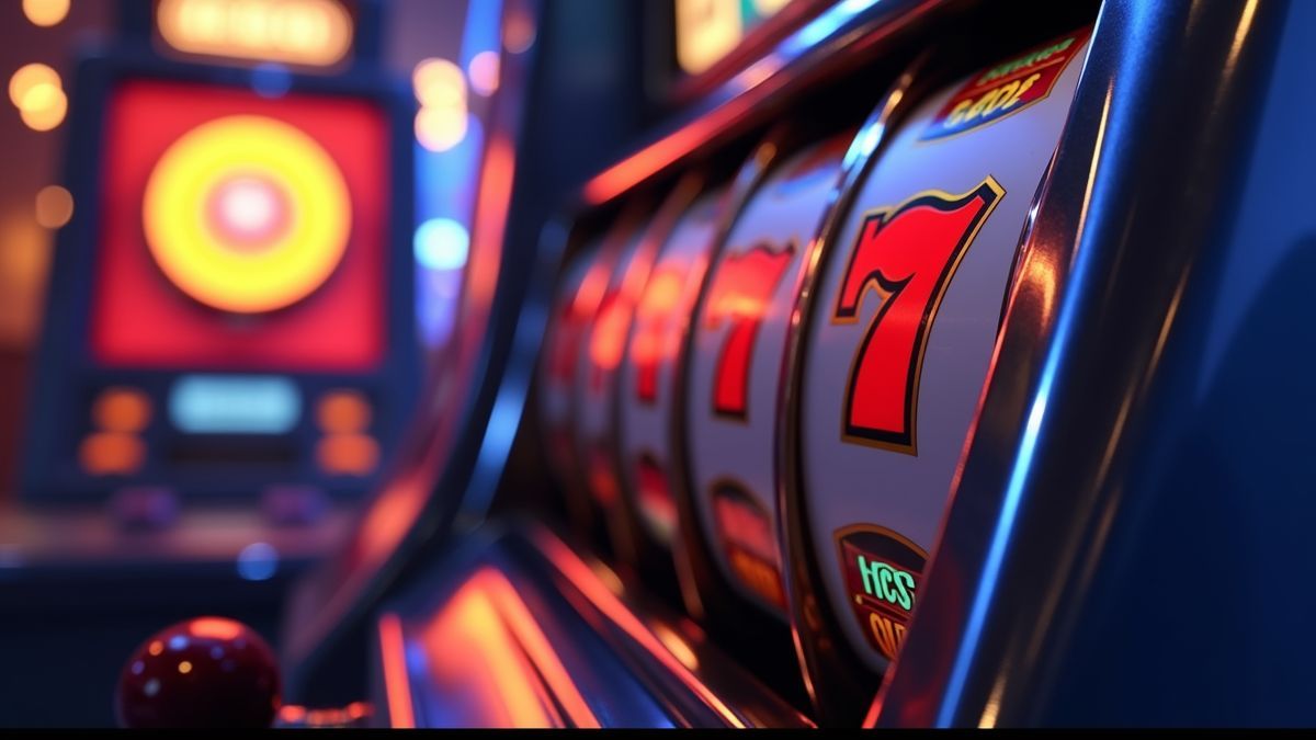 Nahaufnahme von Slot-Trommeln im Pixar-Stil und einem leuchtenden Jackpot-Hub