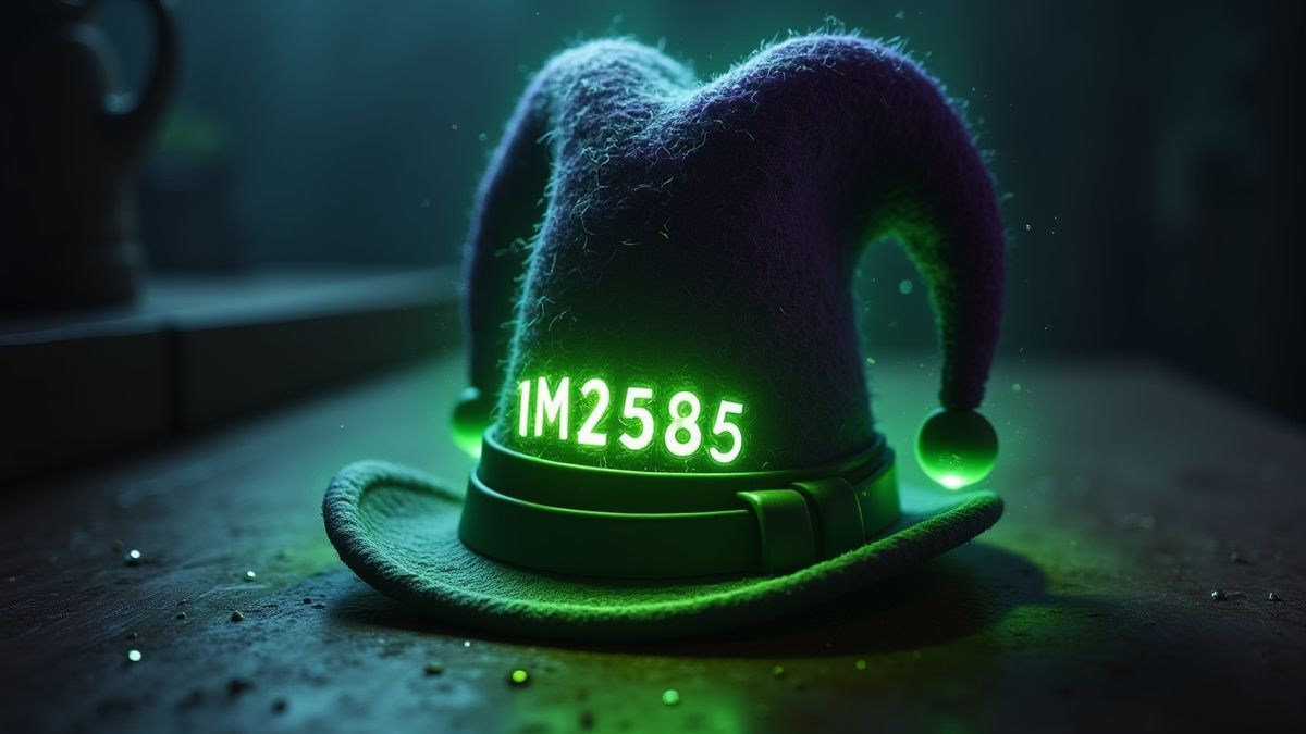 Animierter Jokerhut mit leuchtenden Multiplikatoren darum herum.