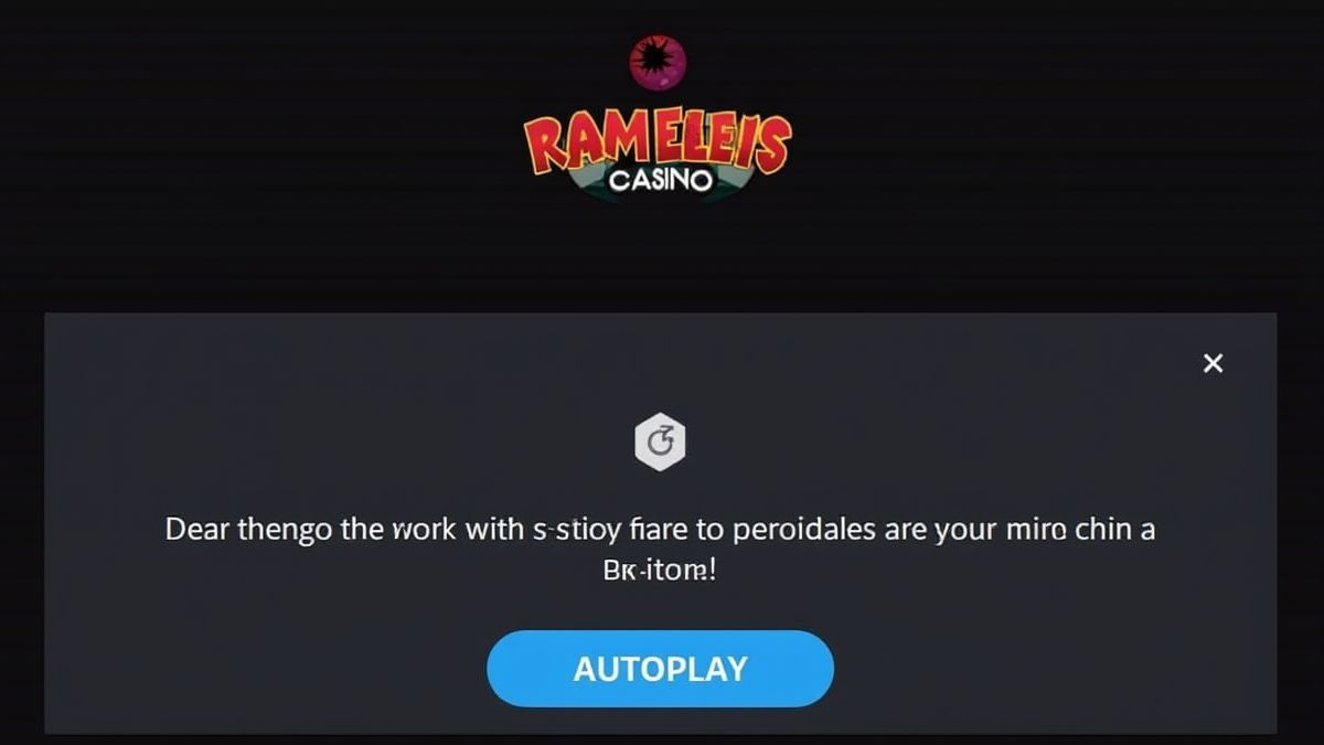 Casino-interface die de knoppen autoplay en spin toont.
