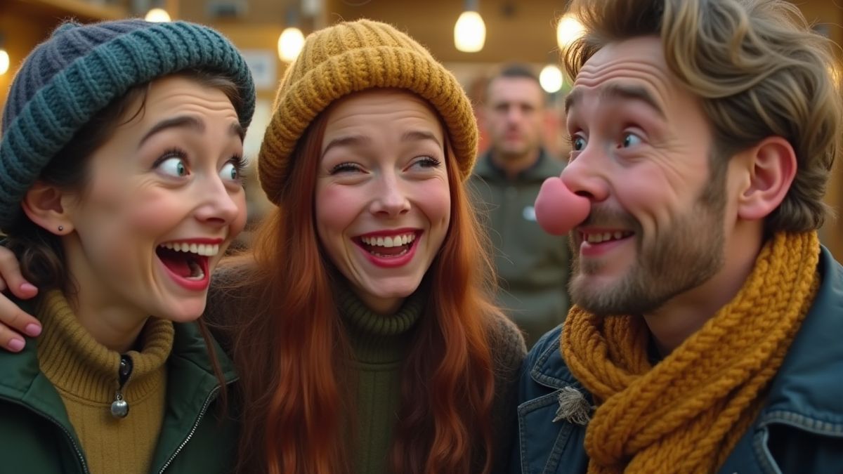 Finnische Komödie mit einzigartigen Charakteren, die zusammen lachen.