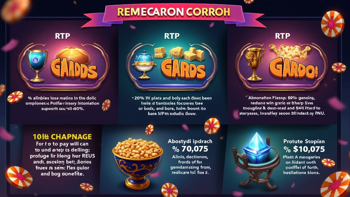 Infographic die de RTP van verschillende slots toont.