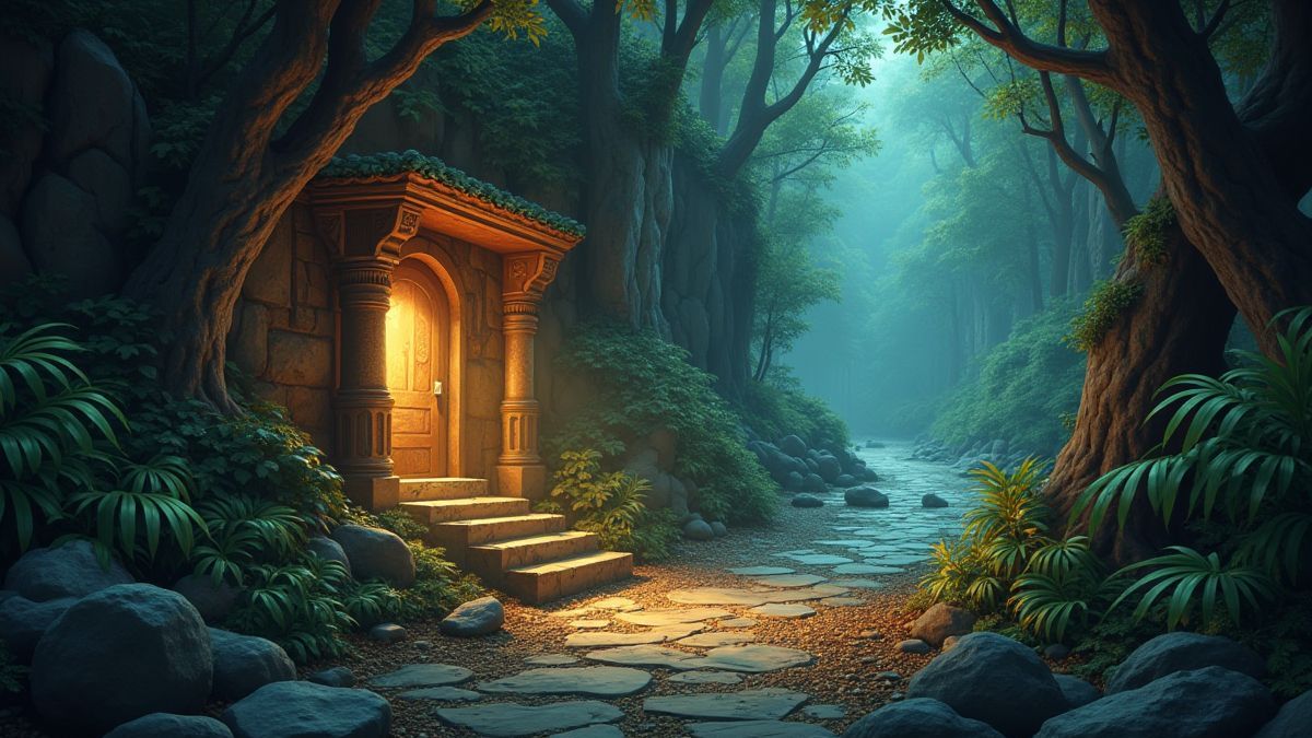 Jogo de bônus interativo para descobrir tesouros ocultos