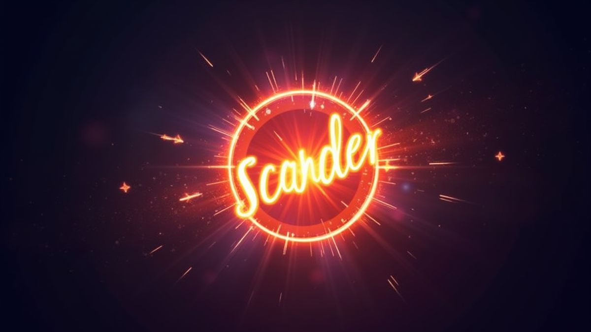 Glowing Scatter symbol surrounded by sparkles and light.