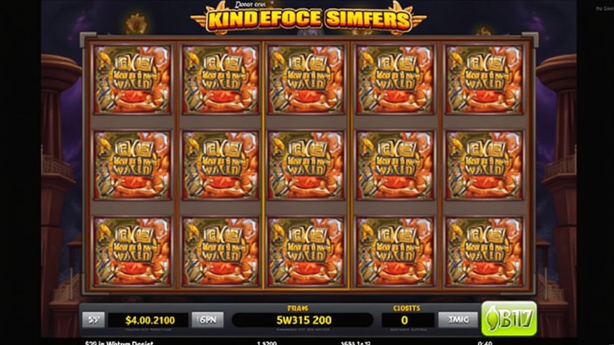Free spins with spinning reels and glowing scatter symbols.