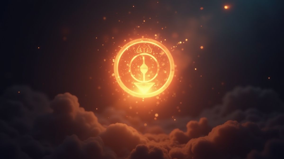 Un symbole Scatter brillant dans un environnement mystique.