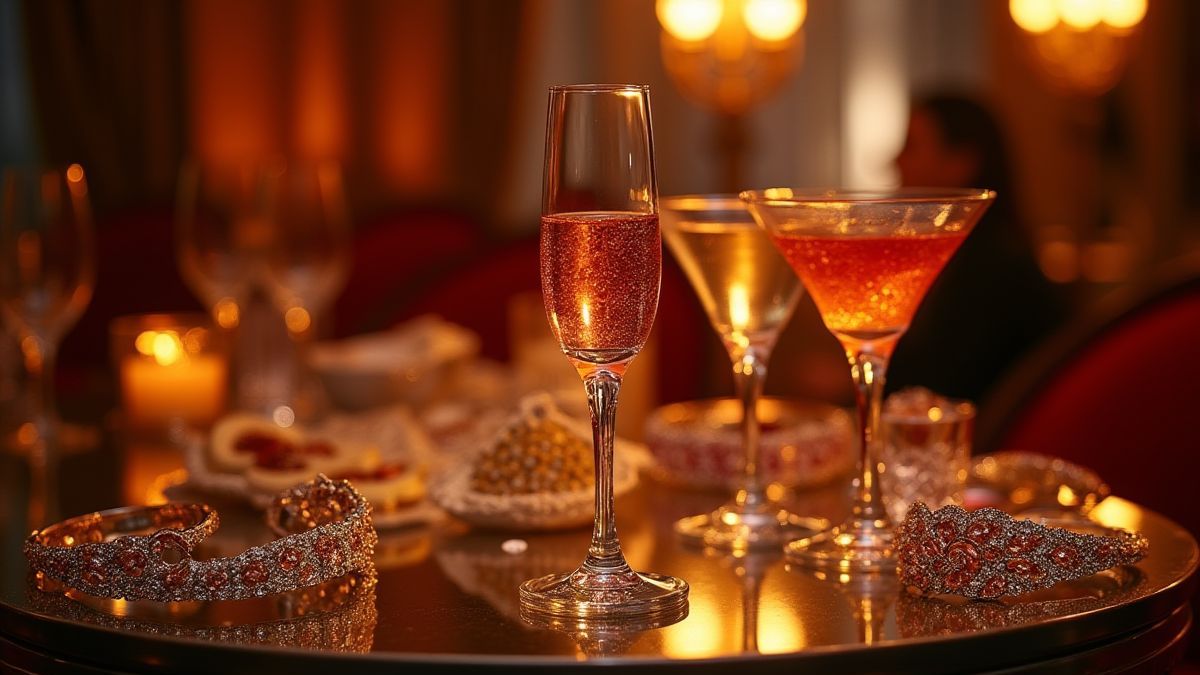 Een luxe feestscène geïnspireerd door Mayfair.