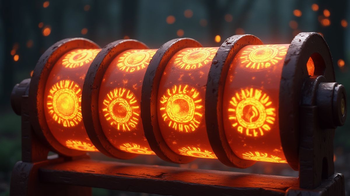 Rolos giratórios com símbolos Wild brilhantes.