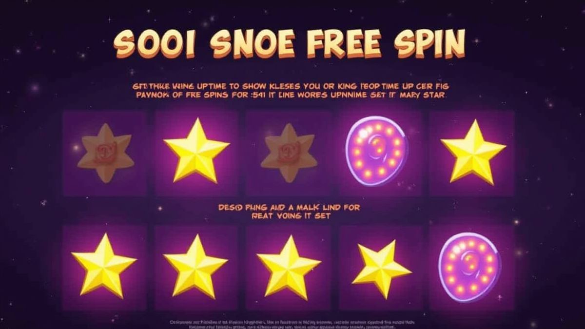 Símbolos de estrellas activando giros gratis con líneas dinámicas.