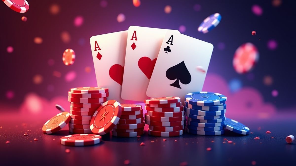 Cartas de pôquer com multiplicadores de bônus.