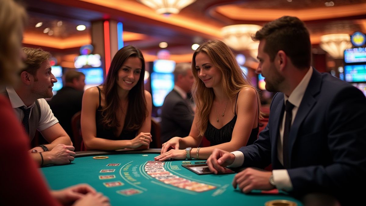 Players in a Las Vegas casino.