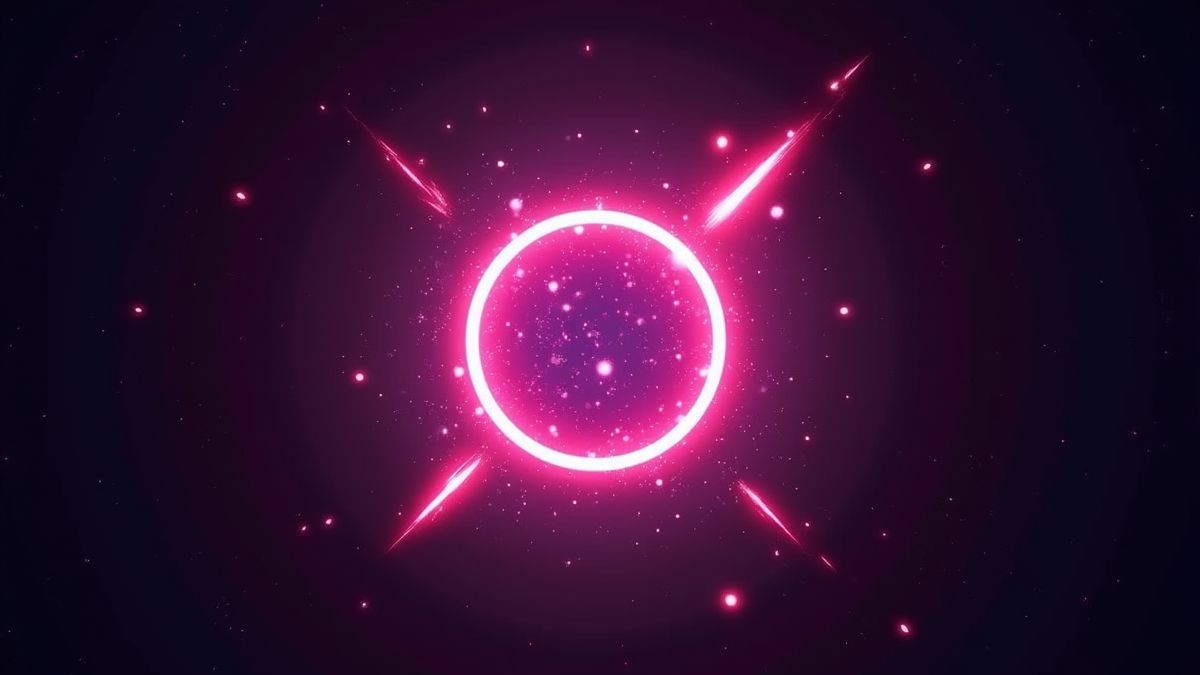 Shining scatter symbol surrounded by lights and sparkles