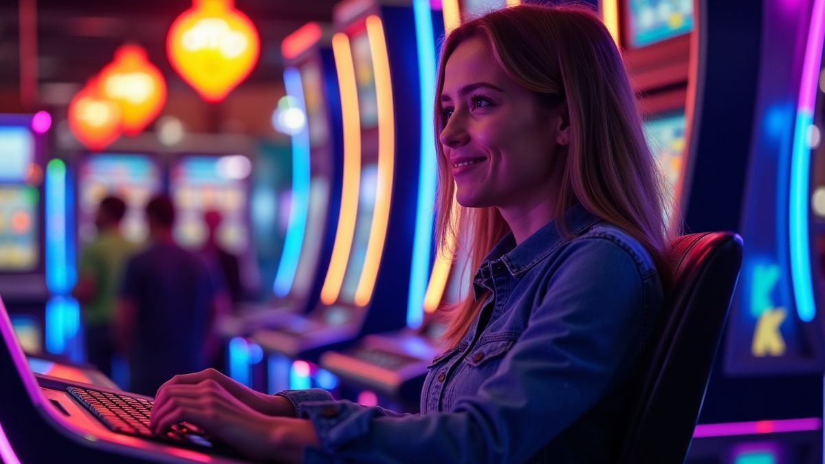 Player enjoying a futuristic and electrifying slot.