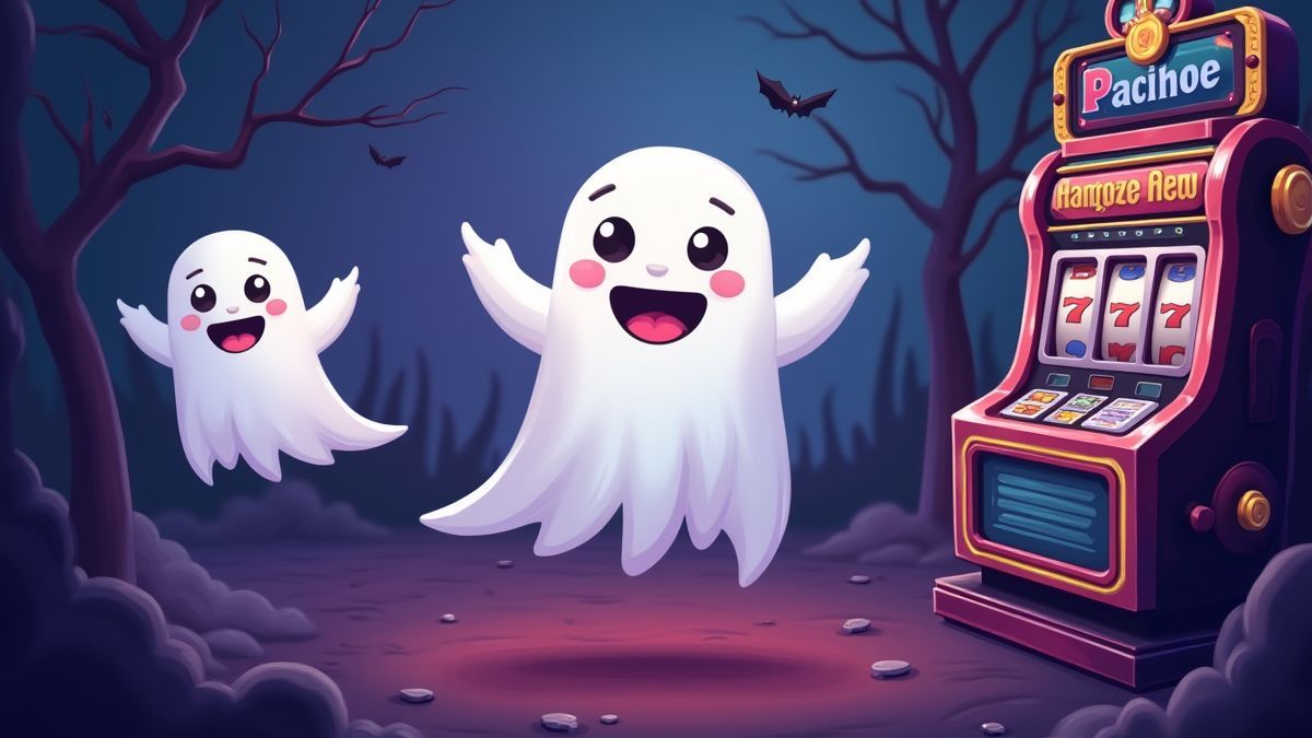 Fantasmas alrededor de una máquina tragamonedas.