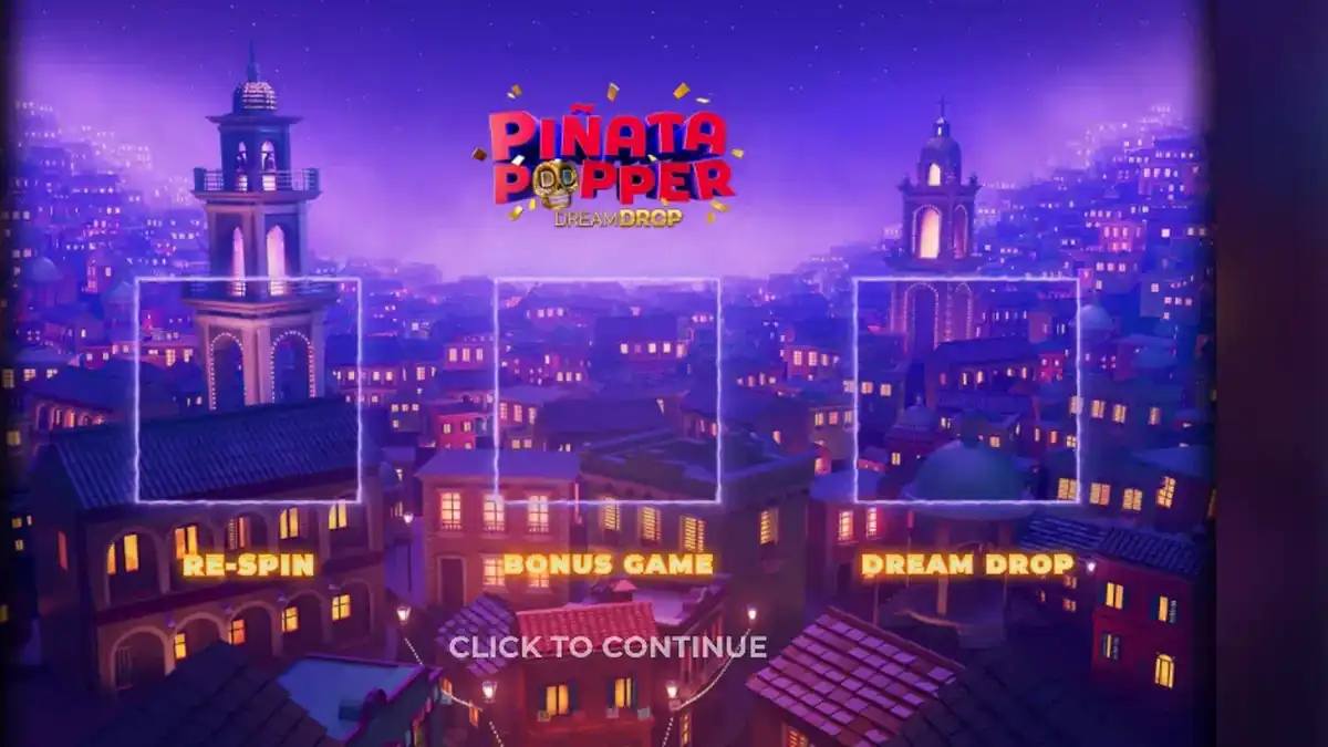Jogabilidade da slot Pinata Popper Dream Drop