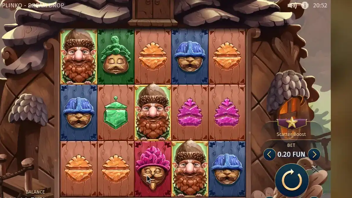 Jogo base de Pine of Plinko Dream Drop