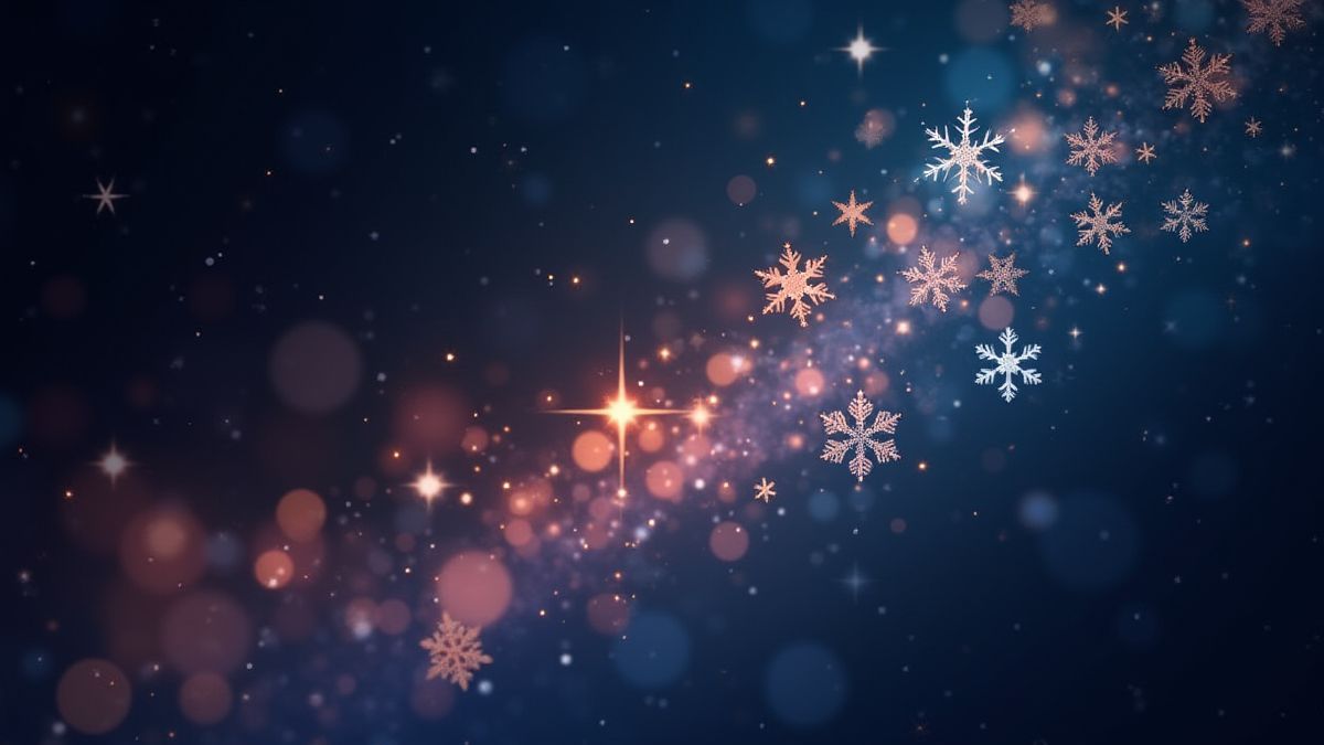Estrelas brilhantes e flocos de neve mágicos representando multiplicadores.