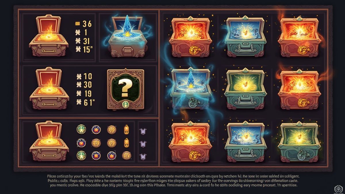 Mysterious boxes revealing free spins and multipliers