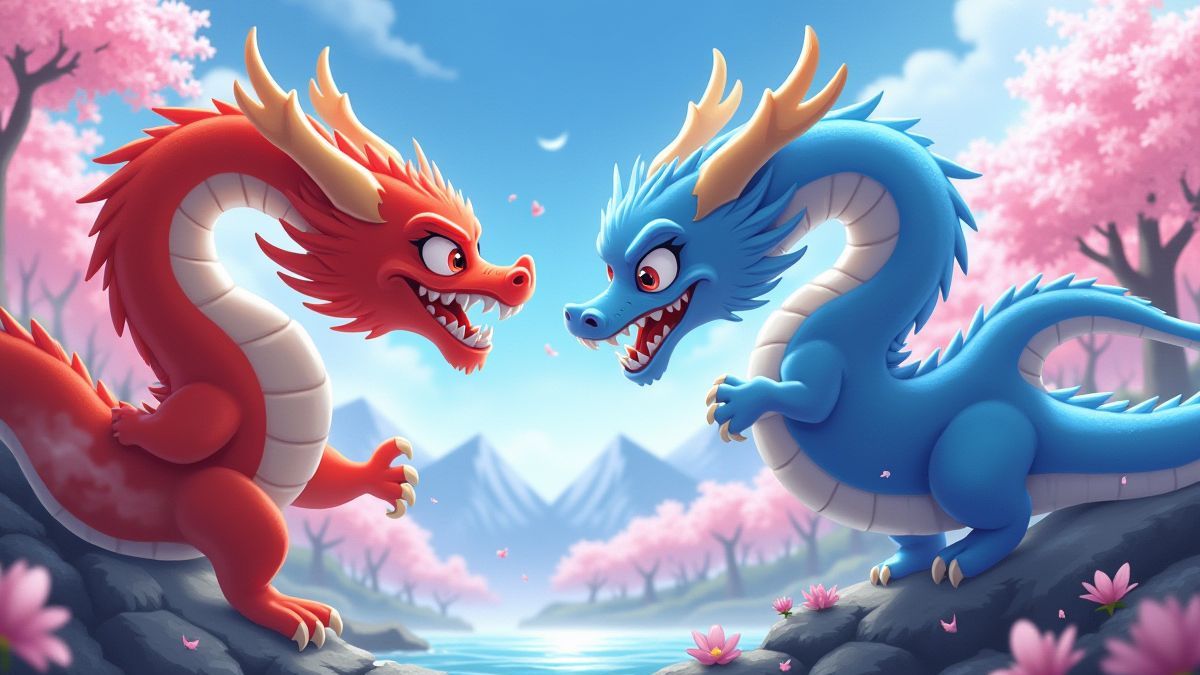 Red Dragon vs Blue Dragon