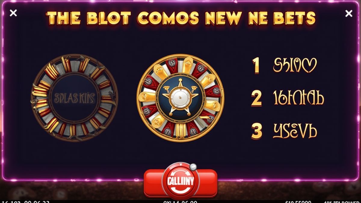 Interface de usuário de uma máquina tragamonedas com controles de aposta ajustáveis.