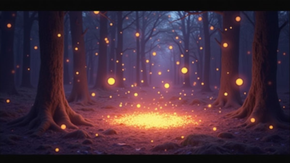 Symboles Scatter brillants dans un arrière-plan magique