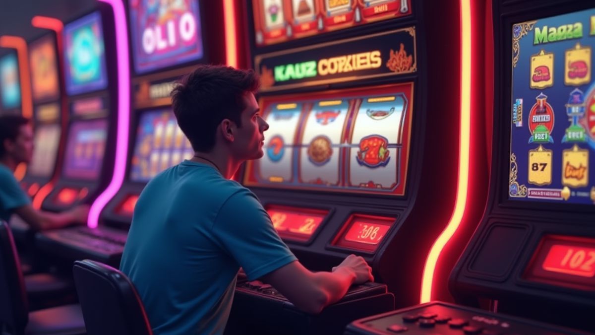 Player strategically managing their slot balance.
