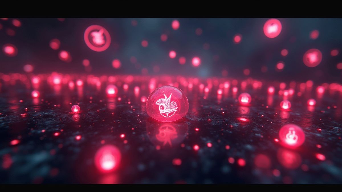 Símbolos Scatter brillantes en un fondo futurista cyberpunk.