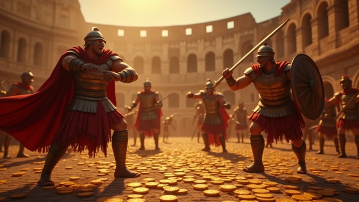 Rome Fight For Gold Deluxe Slot