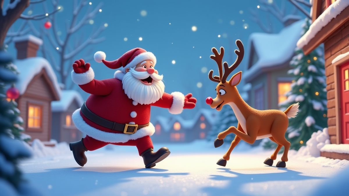 Santa vs Rudolf