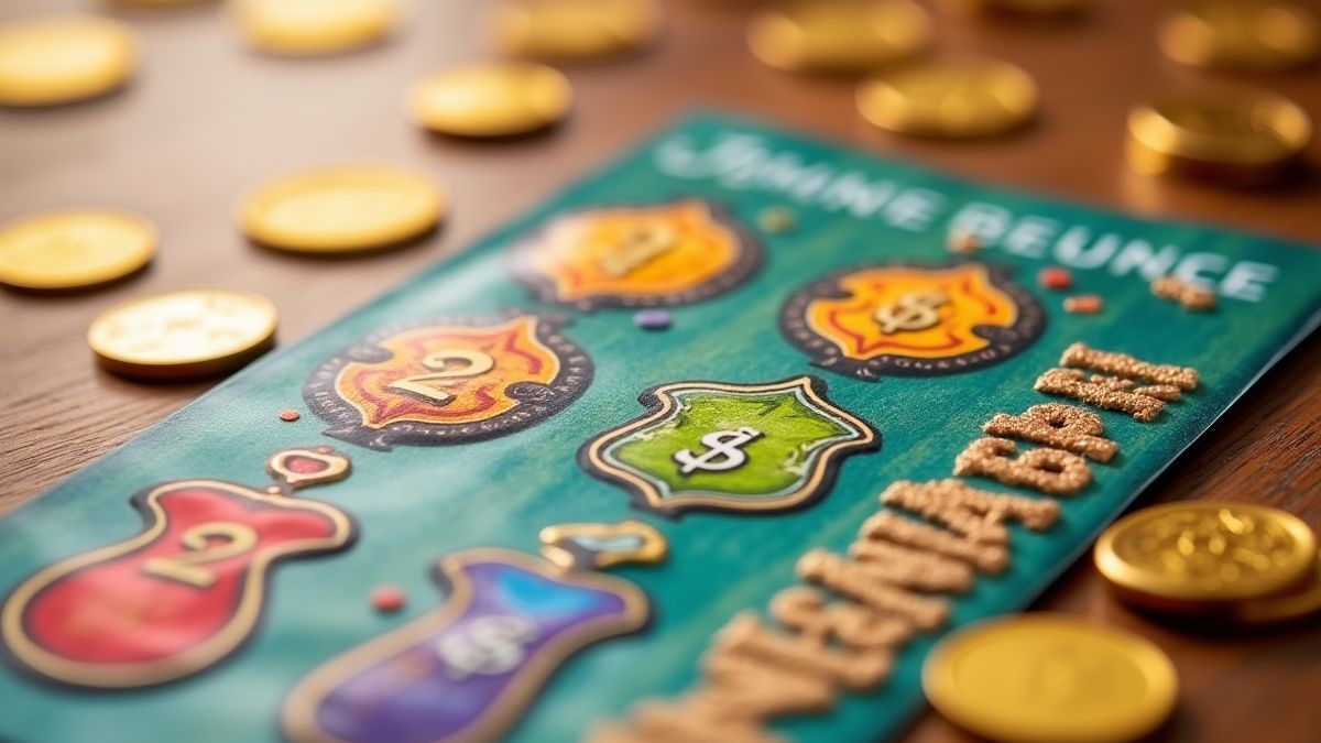 Kraslot met levendige kleuren en gouden munten