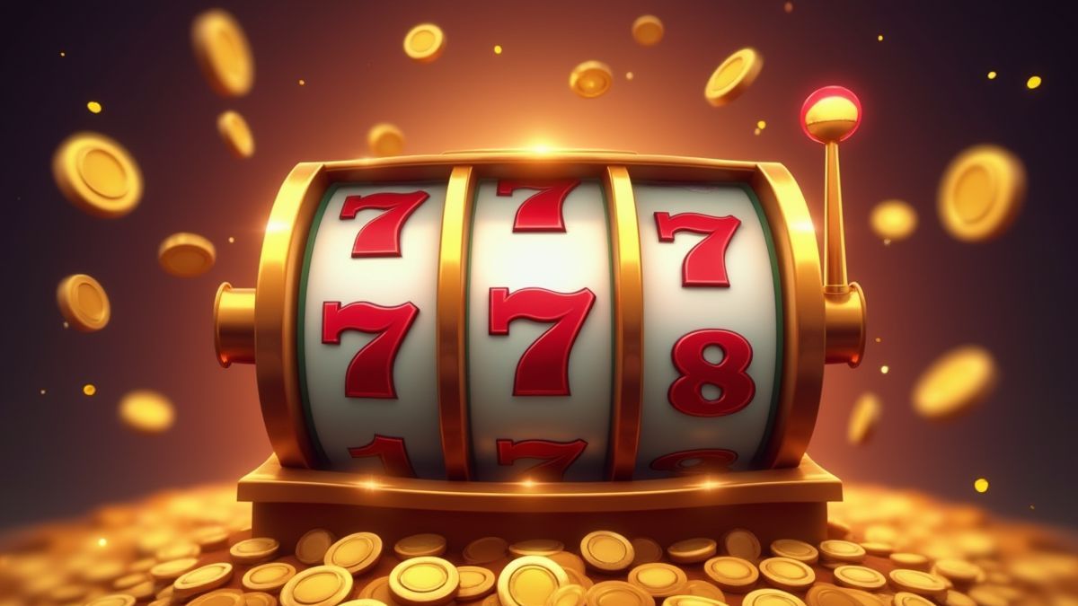 Draaiende rollen met vermenigvuldigers en munten die vliegen