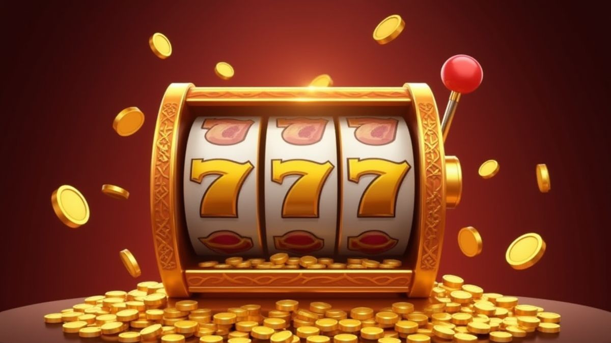 Pièces d'or volant pendant les tours gratuits.