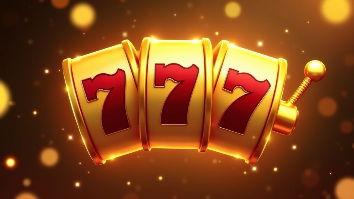 Carretes dorados girando con destellos