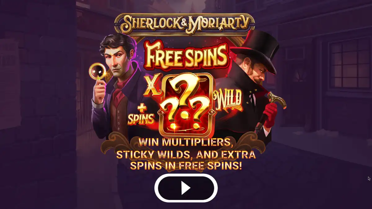 Feature-Bildschirm der Freispiele von Sherlock and Moriarty WowPot