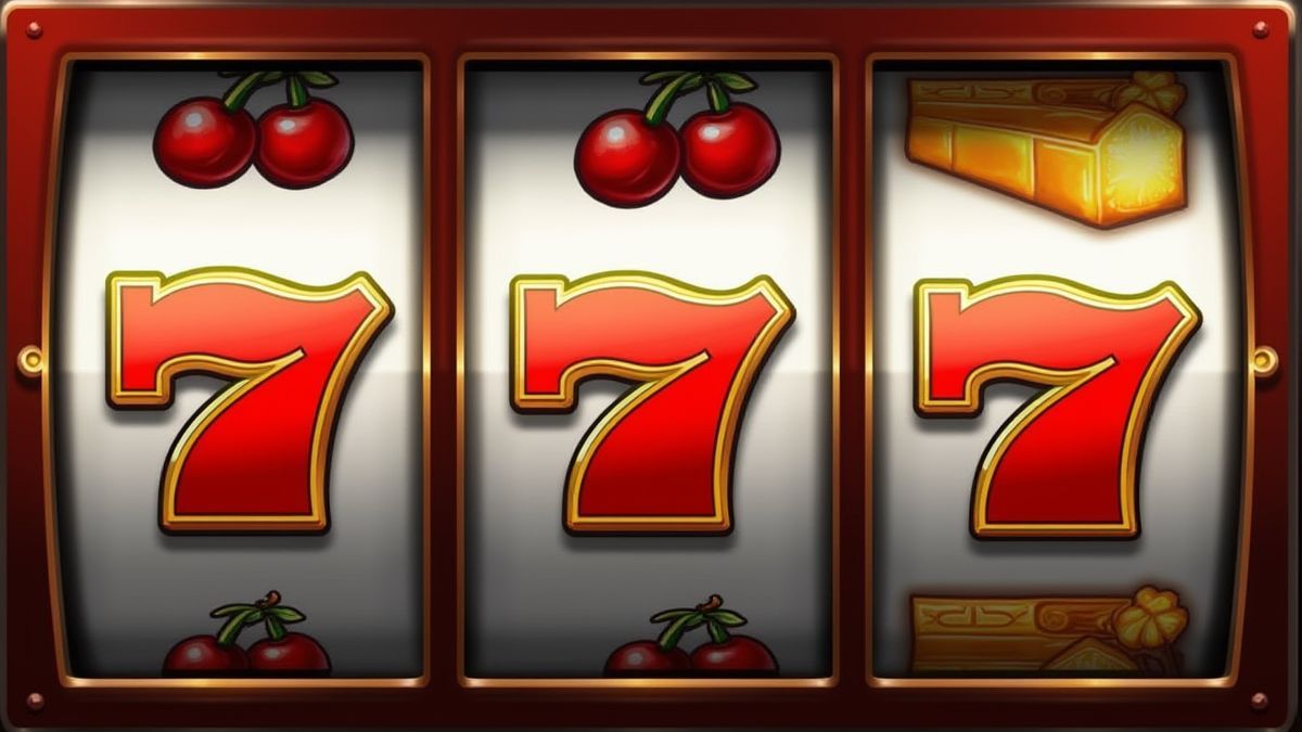 Símbolos clásicos como cerezas y barras de tragamonedas.