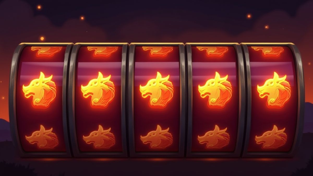 Ilustración de símbolos Wild brillando en los carretes.