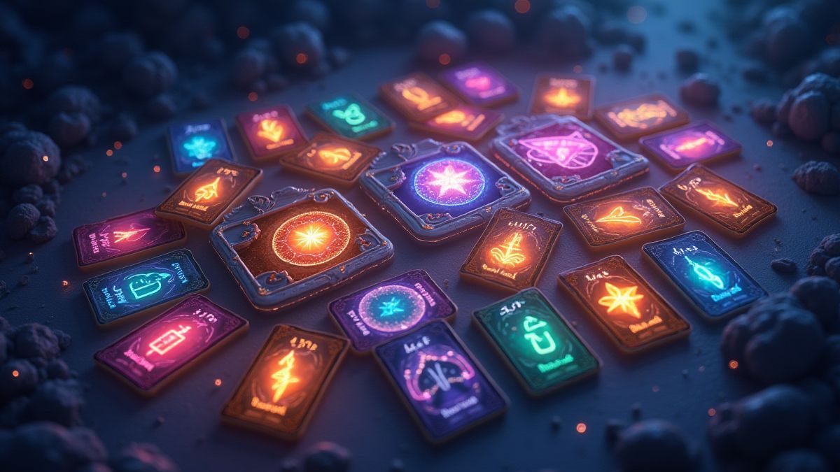 Memory-Spiel mit magischen Karten