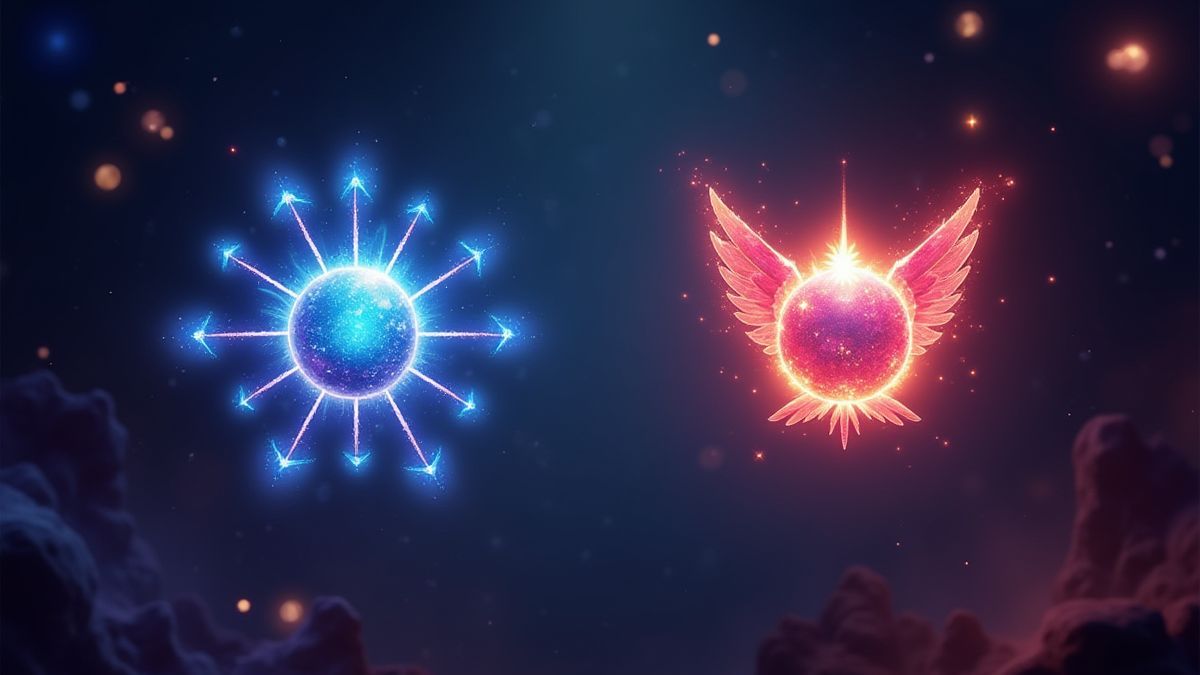 Magical symbols glowing in the air, representing the Scatter and Wild features.