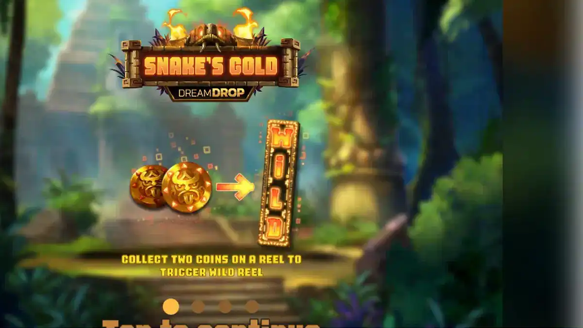 Vista de la función de Snake's Gold Dream Drop