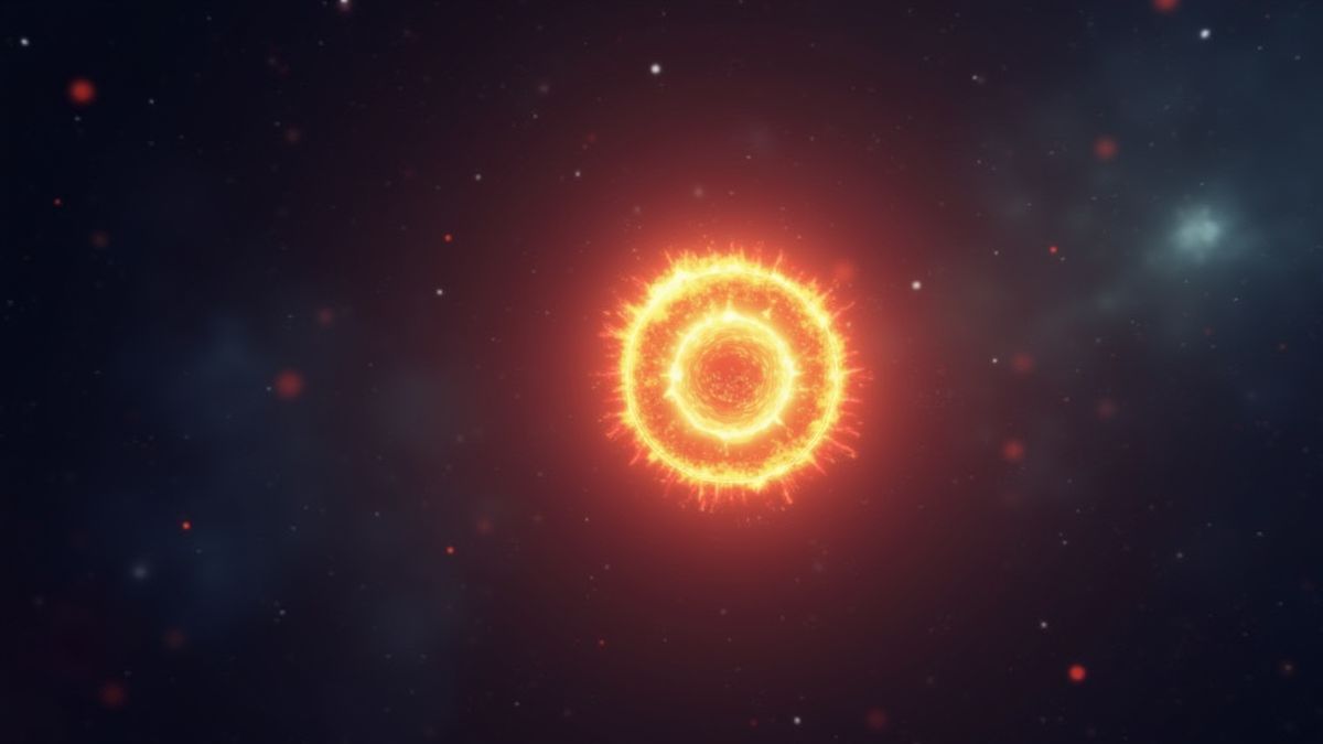 Leuchtendes Scatter-Symbol in einer kosmischen Umgebung.