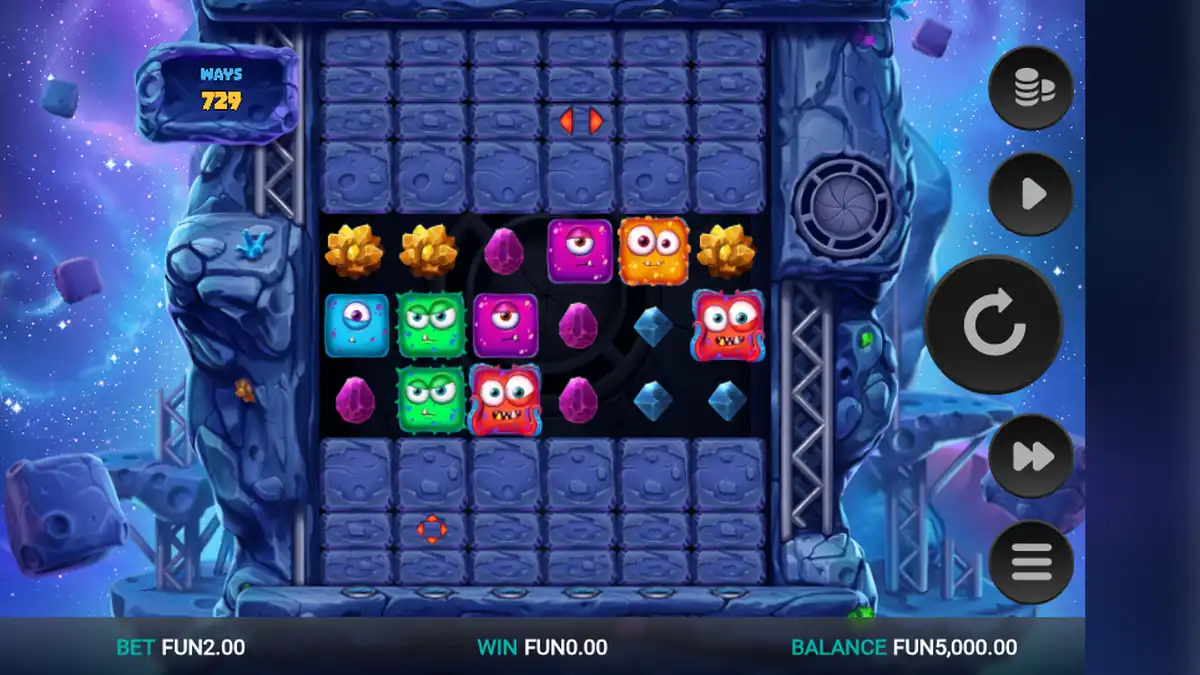 Juego base de la tragaperras Space Miners Dream Drop