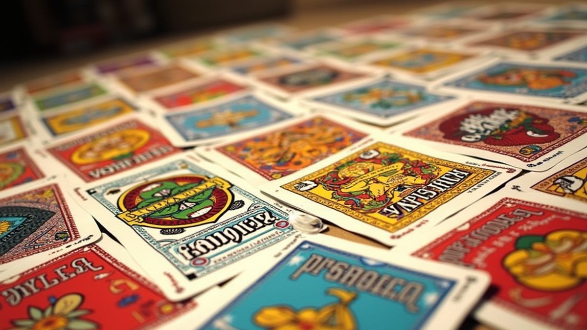 Spaanse kaartspel met levendige ontwerpen