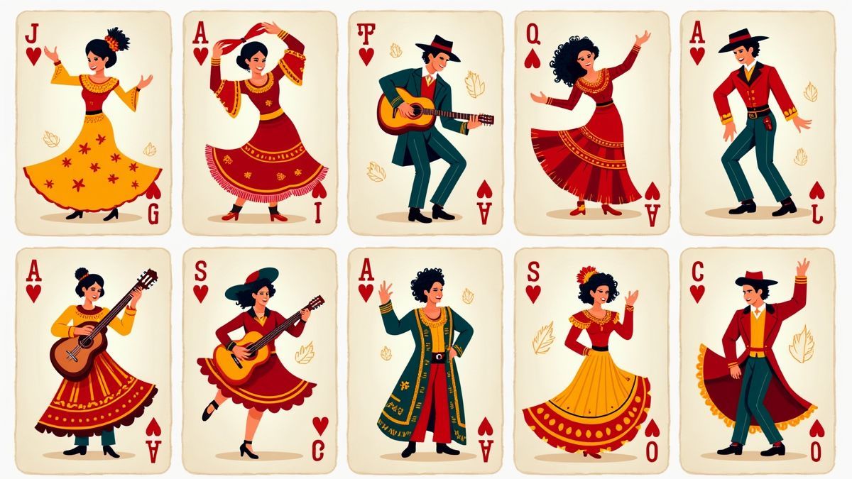 Baraja de cartas con diseño español